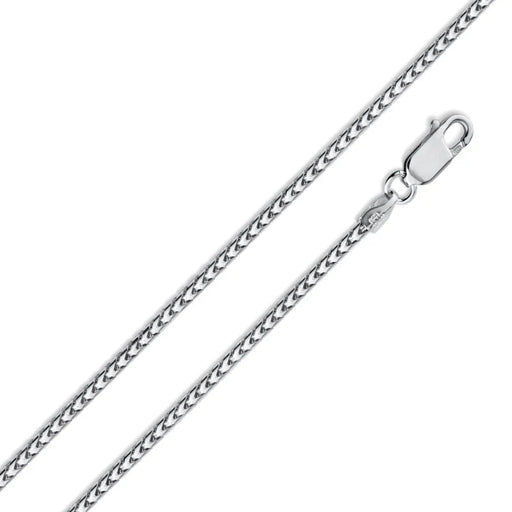 1.8mm Franco Sterling Silver .925 Chain | Choose Size - InnerVision Crystals