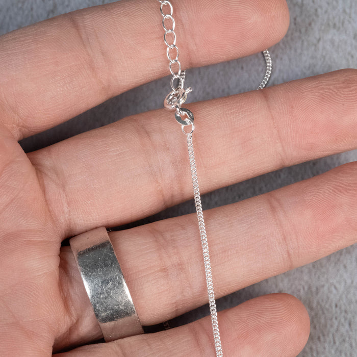 20" Adjustable 1mm Sterling Silver Chain .925 - InnerVision Crystals