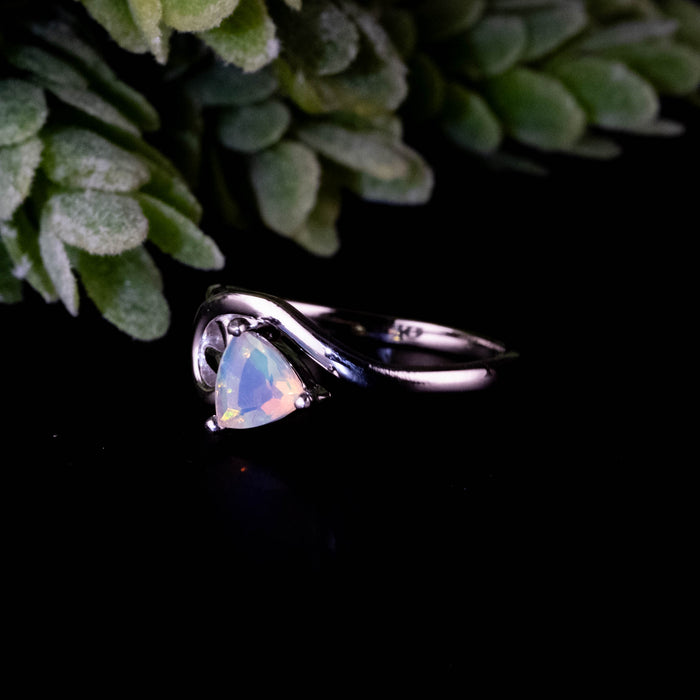 Ethiopian Opal Ring 6mm Size 5