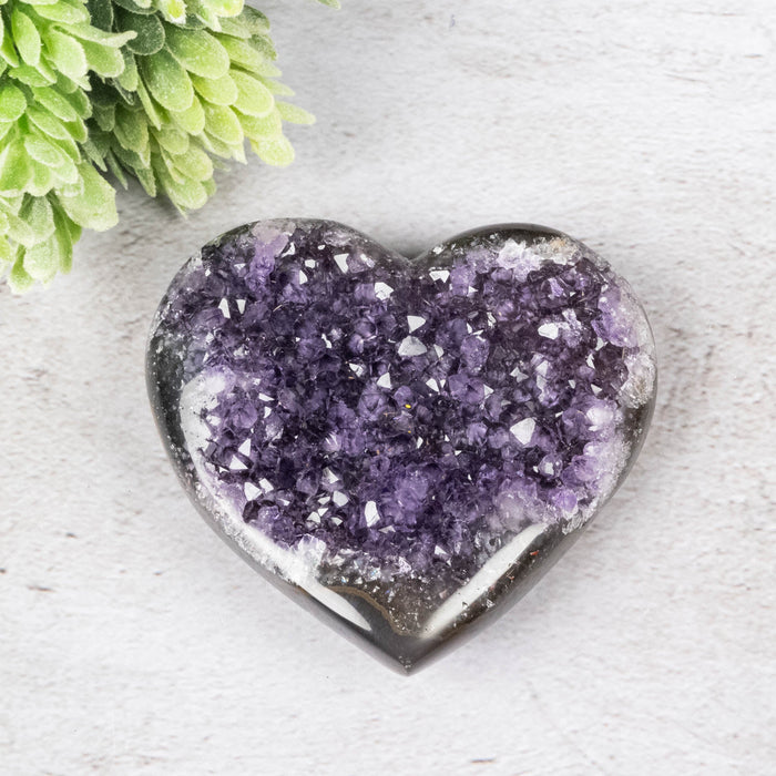 Amethyst Heart 149 g 77x70mm - InnerVision Crystals