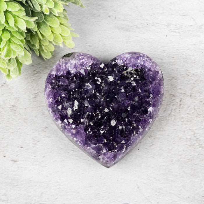 Amethyst Heart 168 g 72x69mm - InnerVision Crystals