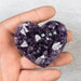 Amethyst Heart 170 g 68x60mm - InnerVision Crystals