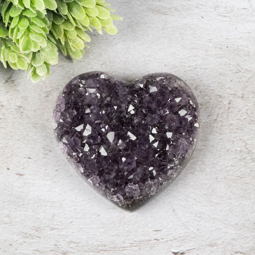 Amethyst Heart 171 g 70x68mm - InnerVision Crystals