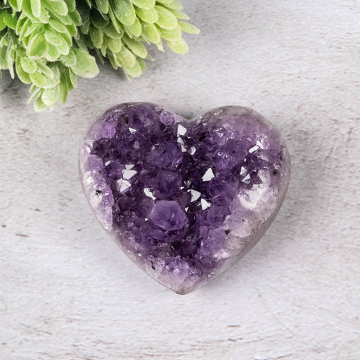 Amethyst Heart 176 g 65x58mm - InnerVision Crystals