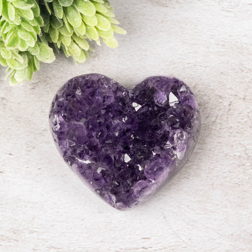 Amethyst Heart 177 g 66x59mm - InnerVision Crystals