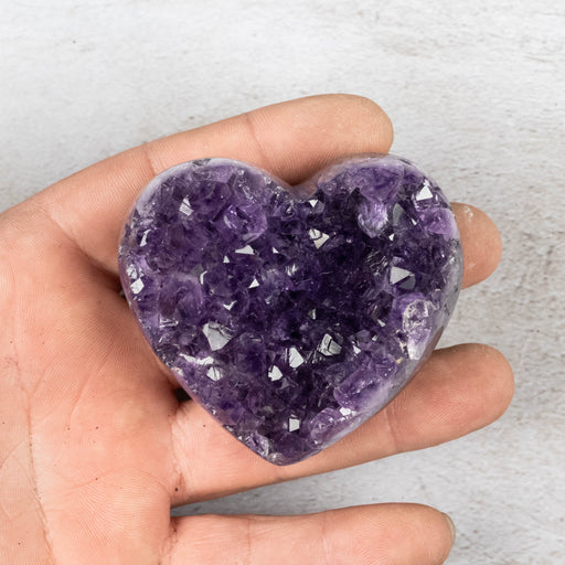 Amethyst Heart 177 g 66x59mm - InnerVision Crystals