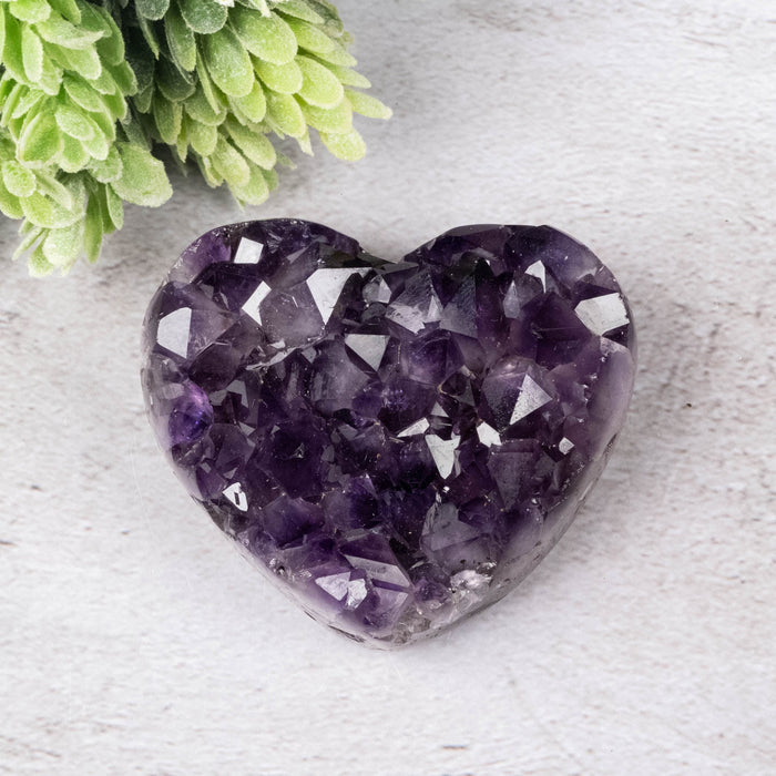 Amethyst Heart 183 g 70x60mm - InnerVision Crystals