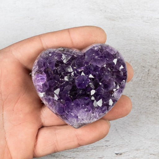 Amethyst Heart 191 g 67x59mm - InnerVision Crystals