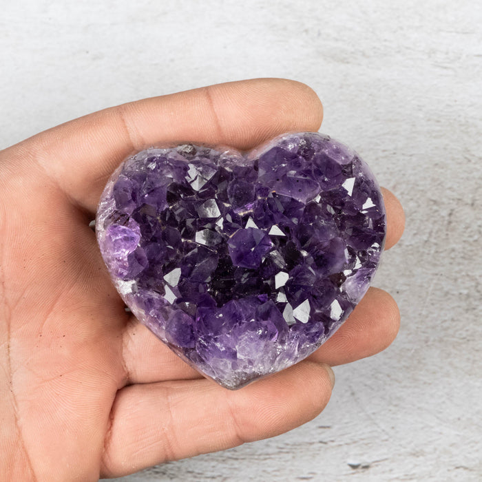 Amethyst Heart 191 g 67x59mm - InnerVision Crystals