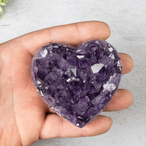 Amethyst Heart 193 g 71x69mm - InnerVision Crystals