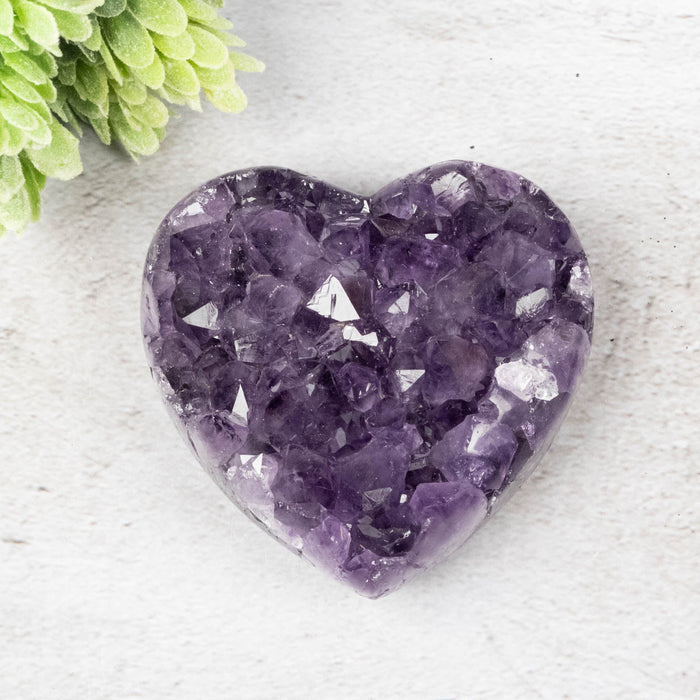 Amethyst Heart 193 g 71x69mm - InnerVision Crystals