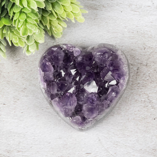 Amethyst Heart 217 g 66x62mm - InnerVision Crystals