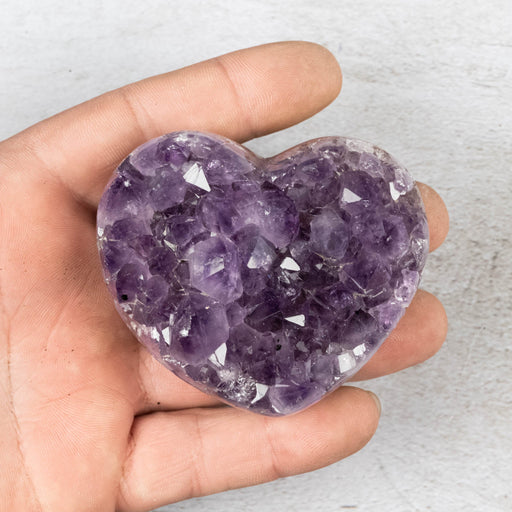 Amethyst Heart 217 g 70x59mm - InnerVision Crystals