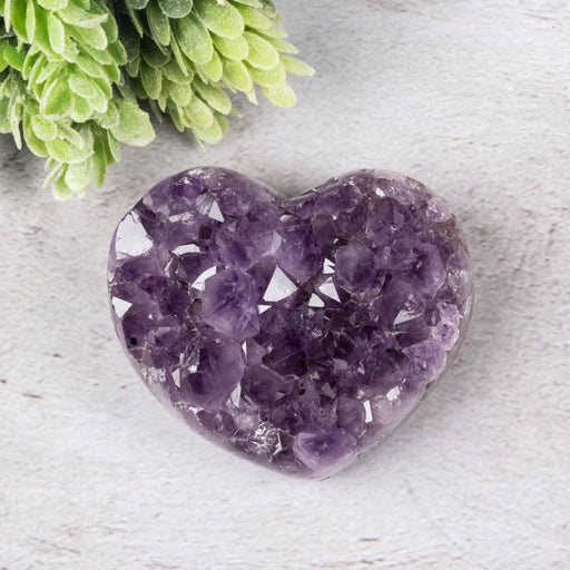 Amethyst Heart 217 g 70x59mm - InnerVision Crystals