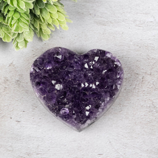 Amethyst Heart 223 g 76x68mm - InnerVision Crystals