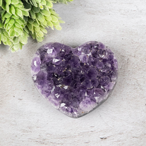 Amethyst Heart 240 g 80x71mm - InnerVision Crystals