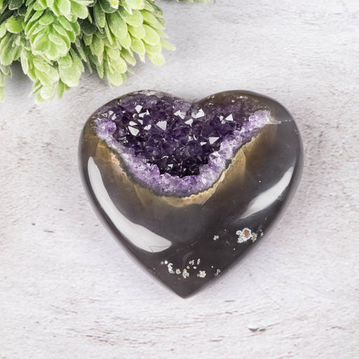 Amethyst Heart 254 g 82x78mm - InnerVision Crystals