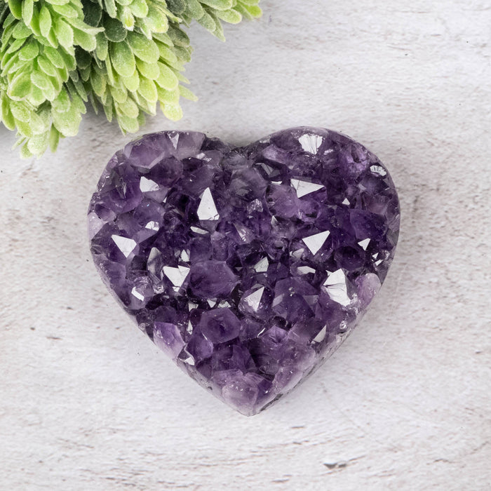 Amethyst Heart 263 g 85x77mm - InnerVision Crystals