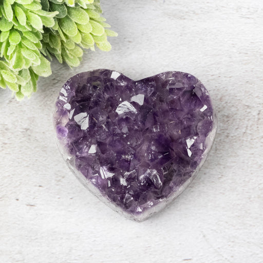 Amethyst Heart 264 g 70x63mm - InnerVision Crystals