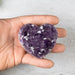 Amethyst Heart 264 g 70x63mm - InnerVision Crystals