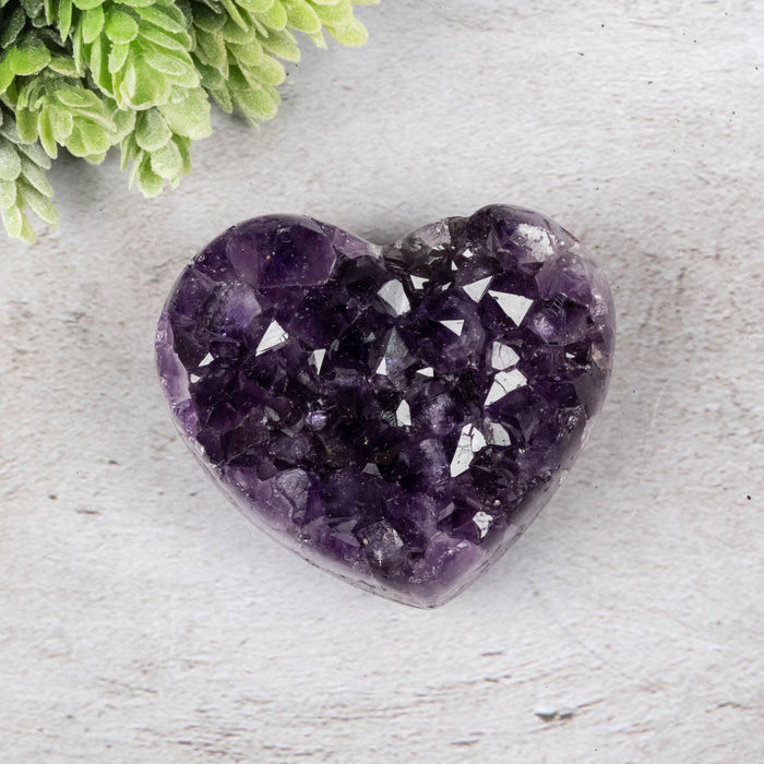 Amethyst Heart 264 g 74x64mm - InnerVision Crystals