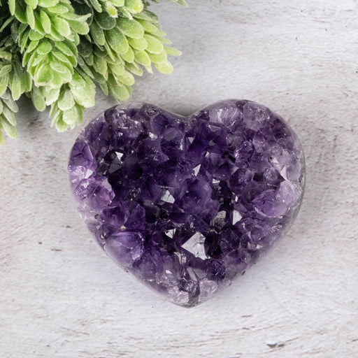 Amethyst Heart 288 g 82x73mm - InnerVision Crystals