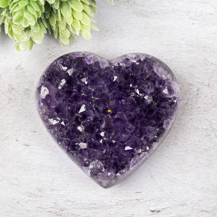 Amethyst Heart 302 g 84x78mm - InnerVision Crystals