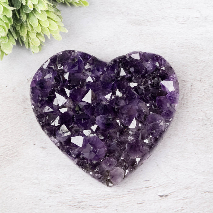 Amethyst Heart 306 g 98x91mm - InnerVision Crystals