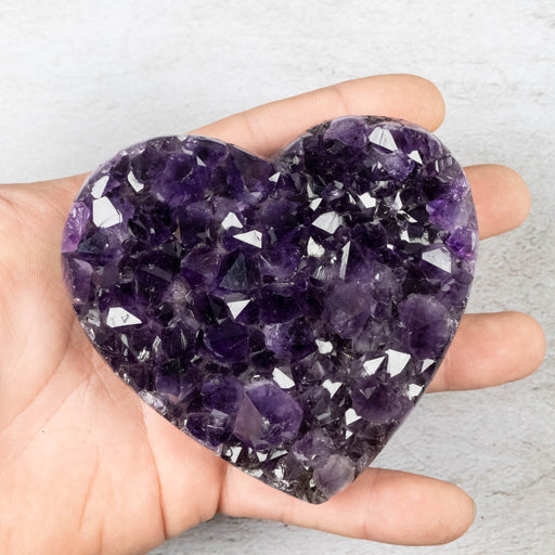 Amethyst Heart 306 g 98x91mm - InnerVision Crystals