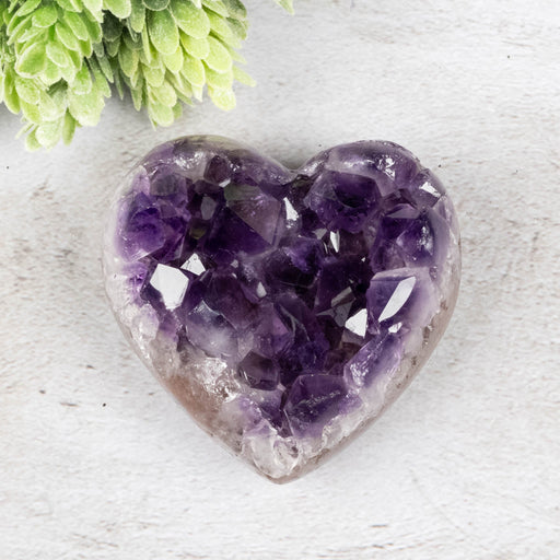 Amethyst Heart 315 g 76x72mm - InnerVision Crystals