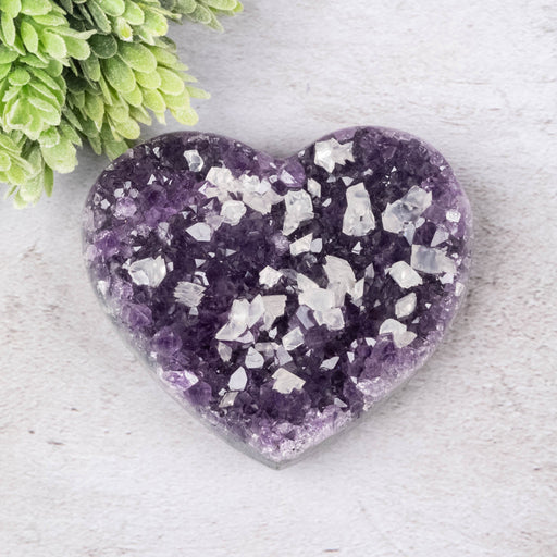 Amethyst Heart 327 g 95x87mm - InnerVision Crystals