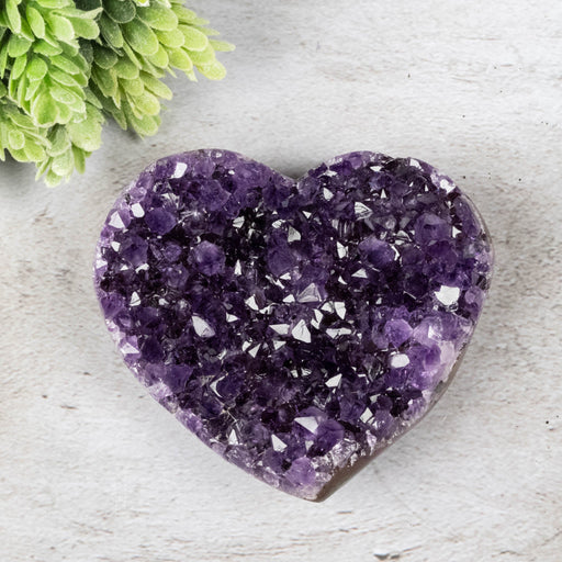 Amethyst Heart 332 g 95x84mm - InnerVision Crystals