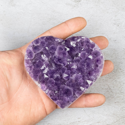 Amethyst Heart 360 g 98x91mm - InnerVision Crystals