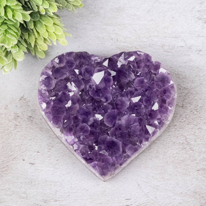 Amethyst Heart 360 g 98x91mm - InnerVision Crystals