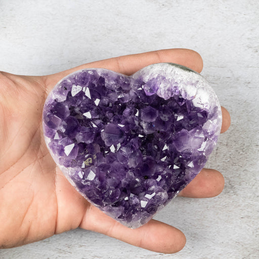 Amethyst Heart 374 g 97x92mm - InnerVision Crystals