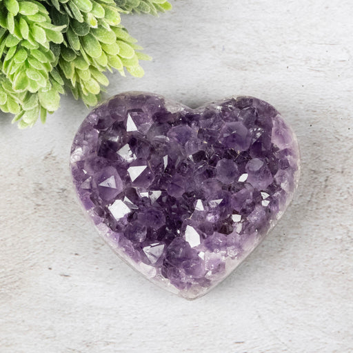 Amethyst Heart 406 g 87x79mm - InnerVision Crystals