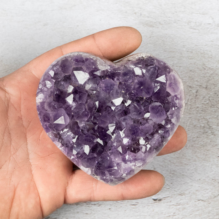 Amethyst Heart 406 g 87x79mm - InnerVision Crystals