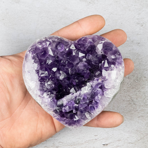 Amethyst Heart 484 g 101x98mm - InnerVision Crystals