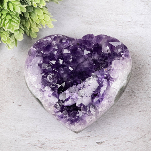 Amethyst Heart 484 g 101x98mm - InnerVision Crystals