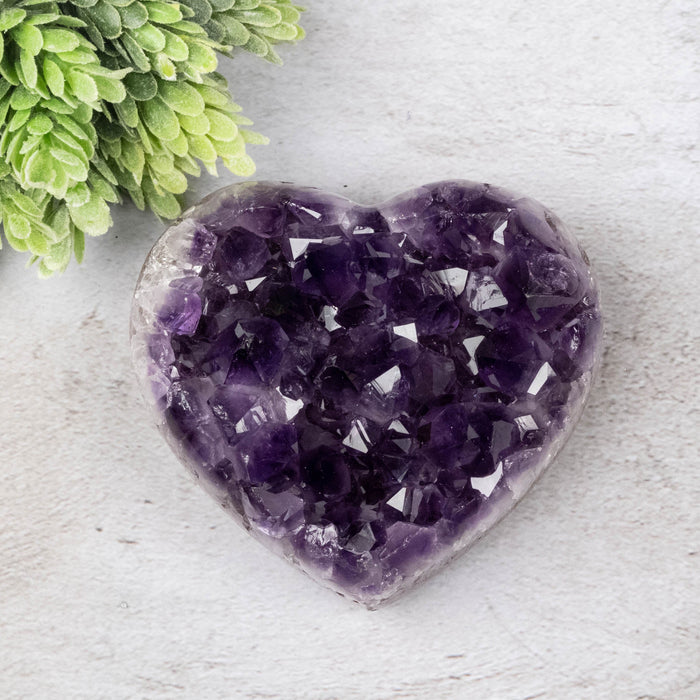 Amethyst Heart 488 g 96x86mm - InnerVision Crystals