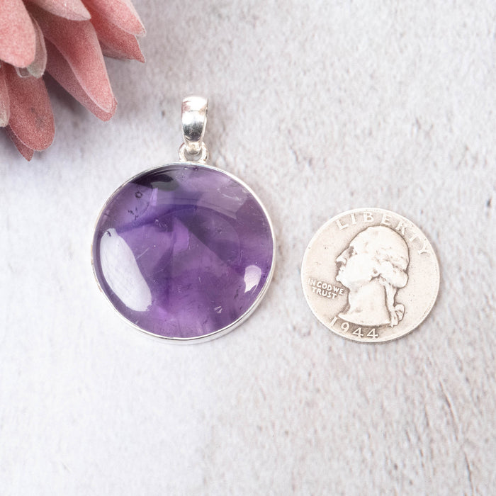 Amethyst Pendant 12.76 g 44x32mm - InnerVision Crystals