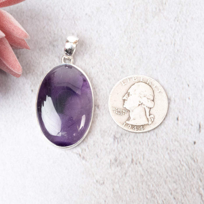 Amethyst Pendant 12.78 g 47x23mm - InnerVision Crystals