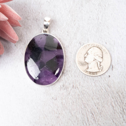 Amethyst Pendant 13.94 g 49x28mm - InnerVision Crystals