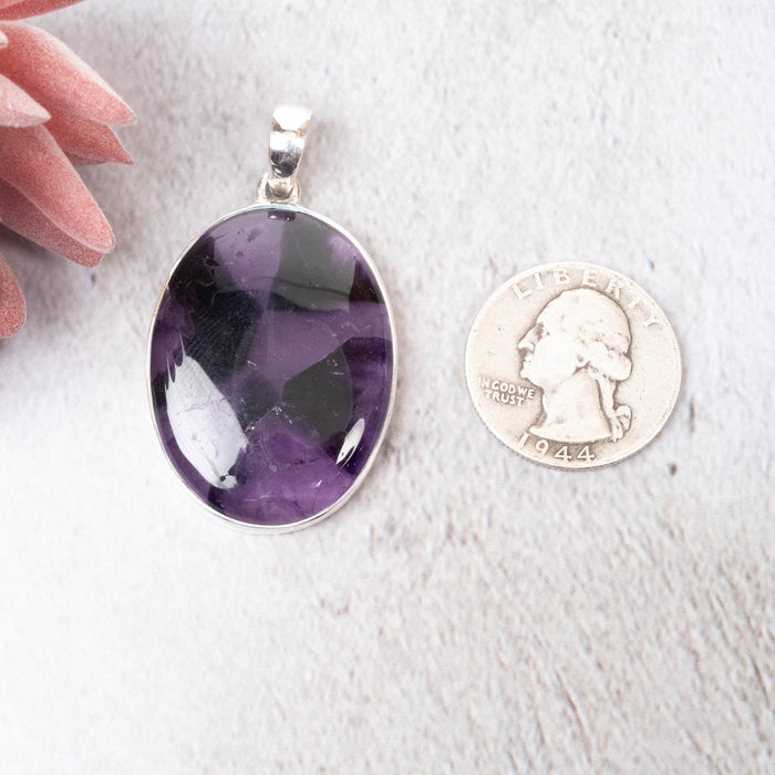 Amethyst Pendant 13.94 g 49x28mm - InnerVision Crystals