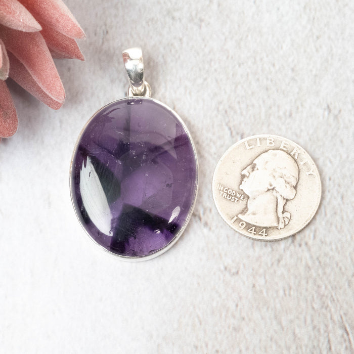 Amethyst Pendant 14.71 g 48x28mm - InnerVision Crystals