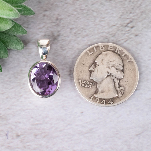 Amethyst Pendant 3.82 g 22x11mm - InnerVision Crystals