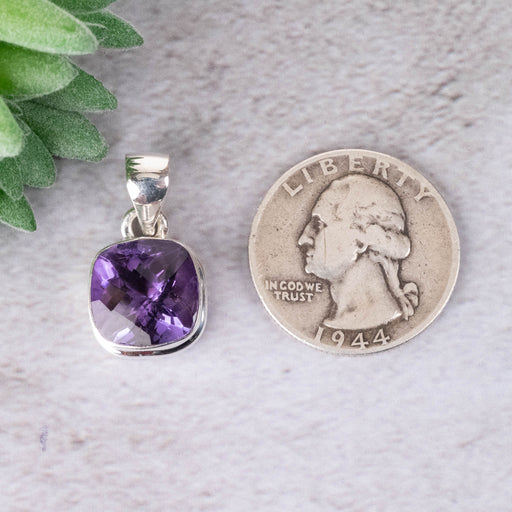 Amethyst Pendant 4.99 g 24x13mm - InnerVision Crystals