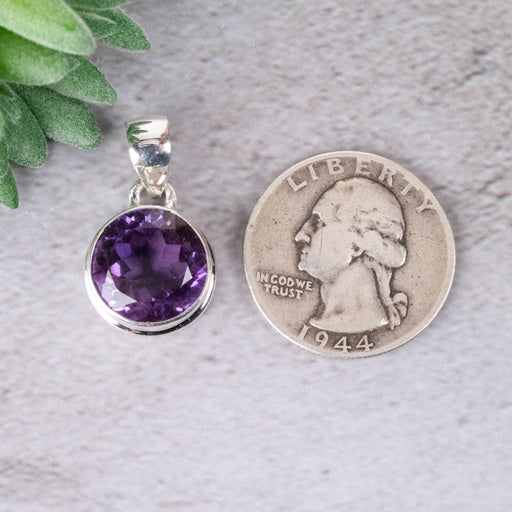 Amethyst Pendant 5.55 g 26x15mm - InnerVision Crystals