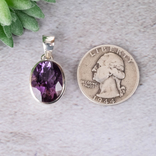 Amethyst Pendant 5.55 g 28x14mm - InnerVision Crystals