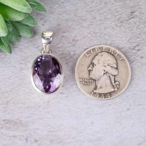 Amethyst Pendant 5.59 g 28x14mm - InnerVision Crystals